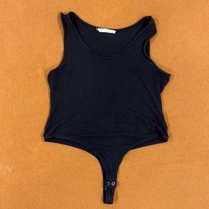 Double zero black womens body suit